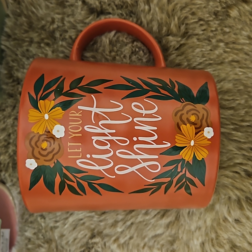 Scripture mug in orange